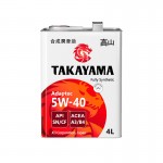 Моторное масло TAKAYAMA  Adaptec 5W40 A3/B4 SN/CF, 4л